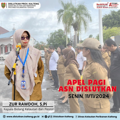 Apel Pagi Rutin Dislutkan Prov. Kalteng, Senin (11/11/2024)