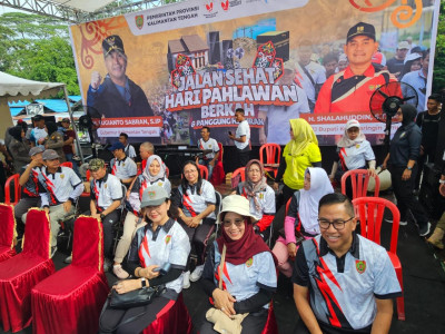 Dislutkan Ikuti Jalan Sehat Bersama Gubernur Kalteng di Kotawaringin Timur